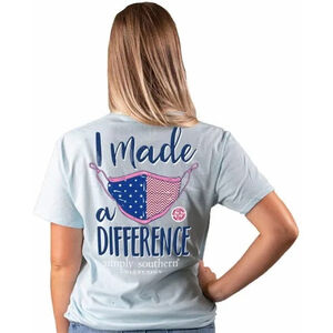 Simply Southern I Made A Difference Mask Short Sleeve T-Shirt